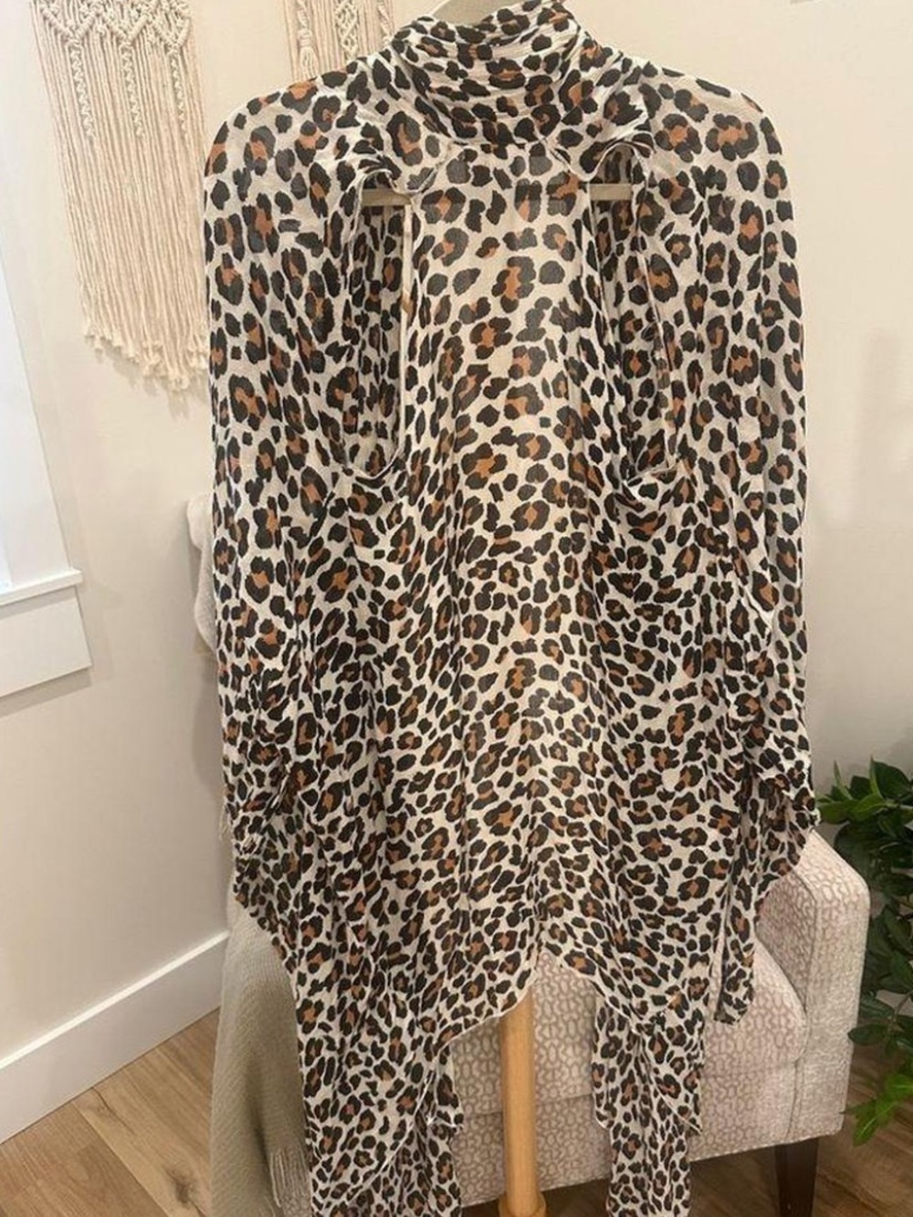 Amuse Society Leopard Print Sleeveless Tunic in leopard